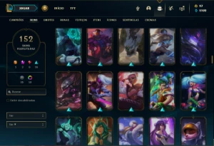 Conta ferro 2 com 130 Champs e 152 Skins + 500k de Vayne - League of Legends LOL