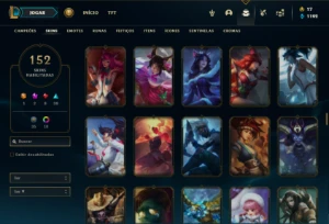 Conta ferro 2 com 130 Champs e 152 Skins + 500k de Vayne - League of Legends LOL