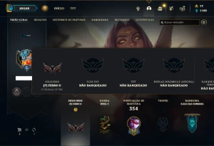 Conta ferro 2 com 130 Champs e 152 Skins + 500k de Vayne - League of Legends LOL