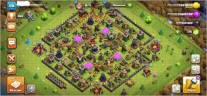 Conta clash of clans cv 10 Parcialmente upado
