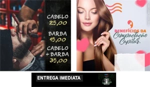 Combo Pack De Artes Salão De Beleza E Barbearia + Bônus-psd - Serviços Digitais