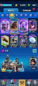 Título do Anúncio Conta Clash Royale | Rei Nível 14