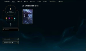 Conta smurf diamante 4, 62% winrate. - League of Legends LOL