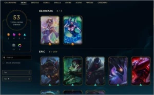 Conta LoL LV 326 - Platina 3 - 1,5KK De Quinn - League of Legends