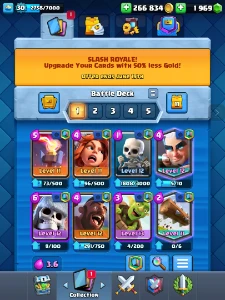 Conta Clash Royale Lvl11 250 Mil De Ouro E 2 Mil Gemas!!!