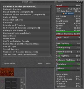 EK 166 WINTERA - CHAR LOVE E VÁRIOS ACESSOS - Tibia