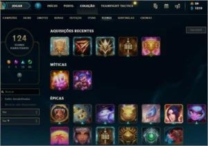 Conta de Lol Plat 2, 51 skins, Level 269 , 124 ícones - League of Legends