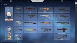 Conta NFA Valorant, Level 17, skins diversas, Faca saqueador