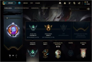 Conta lol Ouro 2 com 502 skins e todos os campeoes - League of Legends