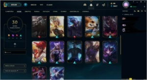 Conta Gold IV com várias skins - League of Legends LOL