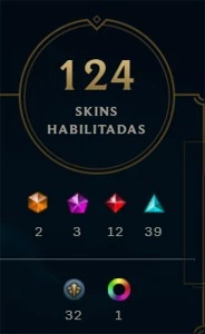 Conta com Todos os Champs e 130 skins - League of Legends LOL