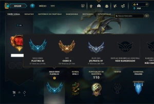 Platina 3 com 51 Champs e 16 Skins + 2 Fragmentos - League of Legends LOL