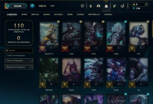 Platina 3 com 51 Champs e 16 Skins + 2 Fragmentos - League of Legends LOL