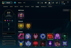 Platina 3 com 51 Champs e 16 Skins + 2 Fragmentos - League of Legends LOL