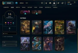Platina 3 com 51 Champs e 16 Skins + 2 Fragmentos - League of Legends LOL