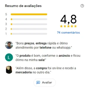 Avaliação 5 estrelas Google Meu Negócios (Com comentário) - Outros