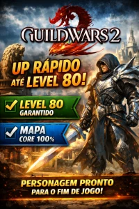 Guild Wars 2 Up de Personagem até Level 80 + 500 Gold 