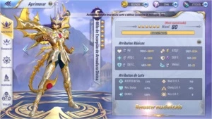 SAINT SEIYA - LEVEL 58 - A1 - MILO DC E MUITO MAIS! - Saint Seiya Awakening SSA