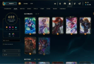 Vendo conta lvl 820 654 skins e muito mais.... - League of Legends LOL