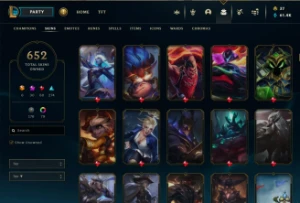 Vendo conta lvl 820 654 skins e muito mais.... - League of Legends LOL