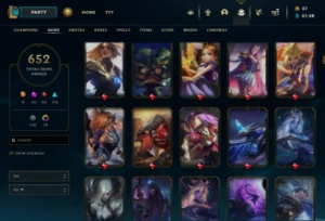 Vendo conta lvl 820 654 skins e muito mais.... - League of Legends LOL