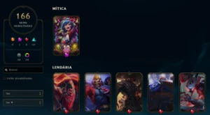 Conta League of Legends Full Acesso - 162 Champs e 166 Skins LOL