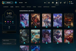 Conta Lol Lvl 207 Com 145 Skins Unranked - League of Legends