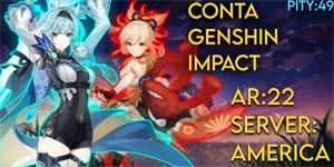 Conta Genshin F2p/Server: Americana/Ar:22 - Genshin Impact