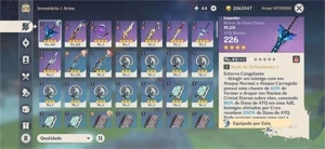 Conta Genshin F2p/Server: Americana/Ar:22 - Genshin Impact