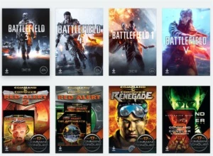 Conta ORIGIN com Battlefield , Star Wars e Command Conquer