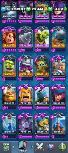CV 55, 8k+ 🏆, 4k+ Gemas torre 15 - Clash Royale