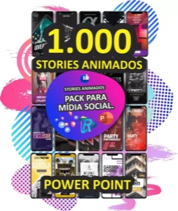 1.000 Stories Animados editaveis em Power point - Serviços Digitais