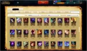 Unranked - Borda Gold 2 - 104 champeoes - 83 skins - League of Legends LOL