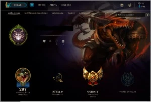 Conta ouro 4 LOL - League of Legends