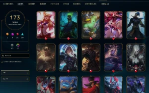 Conta LOL (173 Skins, contendo os eternos) - League of Legends