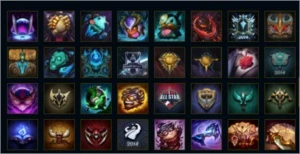 CONTA PLAT COM BORDA DE PLATINA 2,TODOS OS CHAMPS,153 SKINS - League of Legends LOL