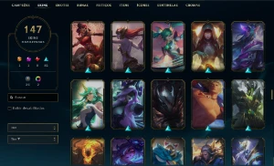 Conta LoL Prata lll - 147 skins - League of Legends