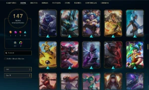 Conta LoL Prata lll - 147 skins - League of Legends