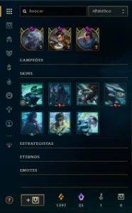 Conta LoL Prata lll - 147 skins - League of Legends