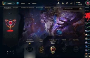 Conta c/ Ryze Triunfante, MMR GrãoMestre150 Skins All Champs - League of Legends LOL