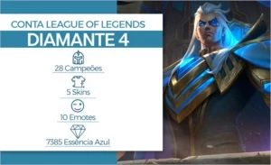 CONTA LEAGUE OF LEGENDS |DIAMANTE 4 • 28 CAMPEÕES • HIGH MMR LOL