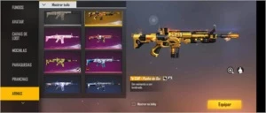 CONTA GEMADA COM VARIEDADES DE SKINS - Free Fire