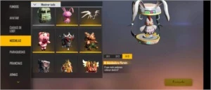 CONTA GEMADA COM VARIEDADES DE SKINS - Free Fire