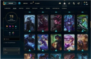 CONTA COM RIVEN PRESTIGIO - League of Legends LOL