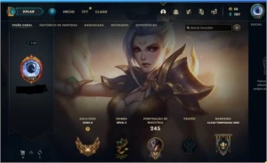 CONTA COM RIVEN PRESTIGIO - League of Legends LOL