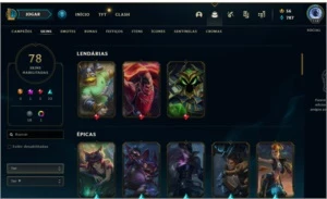 CONTA COM RIVEN PRESTIGIO - League of Legends LOL