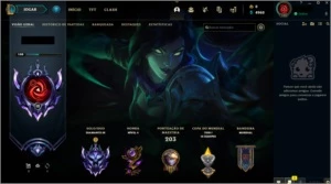 Conta LoL, Diamante 3, 286 skins (contém Vayne gema) - League of Legends