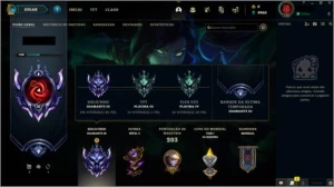 Conta LoL, Diamante 3, 286 skins (contém Vayne gema) - League of Legends