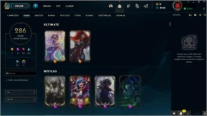 Conta LoL, Diamante 3, 286 skins (contém Vayne gema) - League of Legends