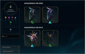 Conta LoL, Diamante 3, 286 skins (contém Vayne gema) - League of Legends